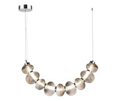 LED liustra ant laido BOLLA LED/36W/230V blizgus chromas/dūminė pilka