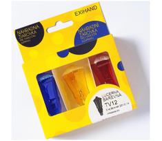 KOMPLEKTAS 3 x Atsarginė lemputė LANTERN E10/20V/0,1A marga