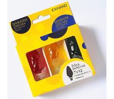 RINKINYS 3 x Atsarginės elektros lemputės CONE E10/20V/0,1A spalvotos