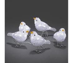 LED Lauko Kalėdinė dekoracija BIRDS 5xLED/230V/24V IP44
