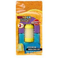 MGA Kinetic sand Wonder Factory Never Dry Sand Bag, Purple Teal 544913-EUC/553328
