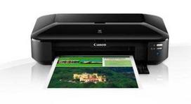 Canon PIXMA iX6850 našus A3+ formato biuro spausdintuvas, pasižymintis Wi-Fi ir eterneto ryšio funkcijomis, gali spausdinti iš mobiliųjų įrenginių | 5 atskiros rašalo kasetės efektyviai užtikrina aukščiausią verslo dokumentų ir nuotraukų kokybę