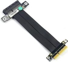 "10Gtek PCIE 3.0 Riser" prailginimo kabelis, nuo 4X iki 4X, nuo M iki F, nuo tiesios iki tiesios, kabelio ilgis 20 cm, P322MF1120