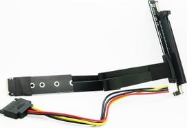 "Sintech" M.2 NGFF Key M to PCIe 16x Graphics Card Riser Adapter Card, Nvme to PCI-e PCI-Express 16X Extension Cable, 25cm