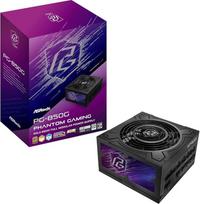ASRock PG-850G Phantom Gaming 850W maitinimo šaltinis Individualus pintas raštas Visiškai modulinis japoniškas kondensatorius 80 Plus Gold Cybenetics Platinum ATX3.1 PCIe5.1 12V-2x6 kabelis