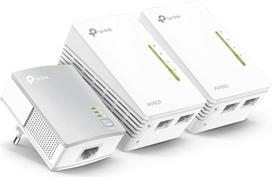 TP-Link TL-WPA4220TKIT WLAN Powerline tinklo adapteris (WiFi kartotuvas, 500Mbps, 2 prievadai), 3 dalių rinkinys