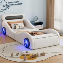 Vaikų automobilio formos lova su saugojimo dėže 90x200 cm