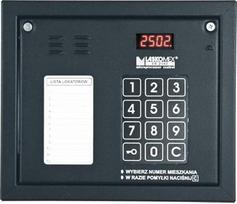 No Name Laskomex CP-2502NR black Audio panel with mini tenant list and RFID key reader