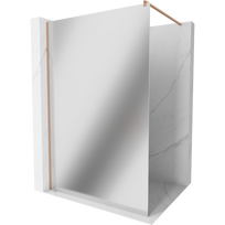 Mexen Kioto dušo sienelė Walk-in 140 x 200 cm, veidrodis 8 mm, šlifuotas varis - 800-140-101-65-50