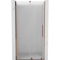 Mexen Velar stumdomos dušo durys 120 cm, šerkšnas, rožinis auksas - 871-120-000-31-60