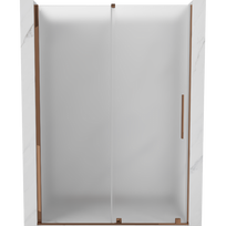 Mexen Velar stumdomos dušo durys 150 cm, matinės, rožinis auksas - 871-150-000-31-60