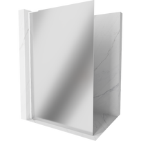 Mexen Kioto L dušo sienelė Walk-in 90 x 200 cm, veidrodis, balta - 800-090-103-20-50