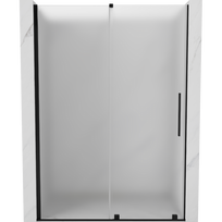 Mexen Velar slankiojančios dušo durys 130 cm, matinis, juoda - 871-130-000-31-70