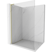 Mexen Kioto L dušo sienelė Walk-in 50 x 200 cm, skaidrus, auksinis šlifuotas - 800-050-103-55-00