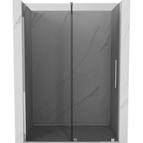 Mexen Velar stumdomosios dušo durys 140 cm, grafitas, chromas - 871-140-000-41-01