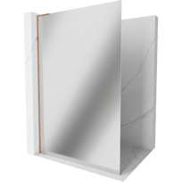 Mexen Kioto L dušo siena Walk-in 100 x 200 cm, veidrodis, rožinis auksas - 800-100-103-60-50