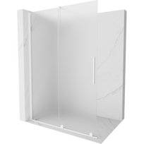 Mexen Velar stumdomoji dušo siena Walk-in 130 x 200 cm, matinis 8 mm, balta - 871-130-000-33-20