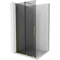 Mexen Velar stumdomoji dušo sienelė Walk-in 80 x 200 cm, grafitas 8 mm, auksinė - 871-080-000-43-50