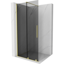 Mexen Velar stumdomoji dušo sienelė Walk-in 120 x 200 cm, grafitas 8 mm, auksinė šlifuota - 871-120-000-43-55