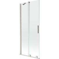 Mexen Velar slankiojantis dviejų durų vonios ekranas 85 x 150 cm, permatomas, šlifuotas nikelis - 896-085-000-01-97