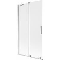 Mexen Velar vonios pertvaras 2-duris stumdomas 100 x 150 cm, matinė, chromas - 896-100-000-31-01