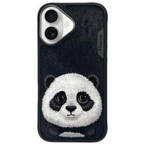 NIMMY case, Big-Eyed Pet 2.0 Panda, for iPhone 16, black