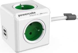 "Allocacoc PowerCube Extendeds USB (E tipo, žalias)