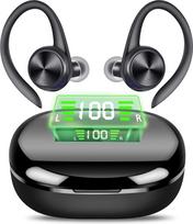 Brother International Corporat "Bluetooth" ausinės, belaidės ausinės su mikrofonu, "Bluetooth" ausinės sportui, "HiFi Stereo" garsas, USB-C greitasis įkrovimas, triukšmo slopinimas, IPX7 atsparumas vandeniui,