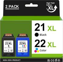 Inkwood 21 22 juodos spalvos rašalo kasetė, skirta HP 21XL 22XL spausdintuvo kasetėms, skirtoms HP PSC 1410 DeskJet D1530 D1560 D2360 D2460 F335 F380 F390 F2180 F2290, skirta OfficeJet 4315 435 5 spausdintuvui5