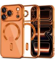Oranžinis (Shine) / skaidrus dėklas Apple iPhone 17 Pro Max telefonui "Tech-Protect MagFlex Magsafe"