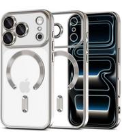 Sidabrinės spalvos (Shine) / skaidrus dėklas Apple iPhone 17 Pro telefonui "Tech-Protect MagFlex Magsafe"