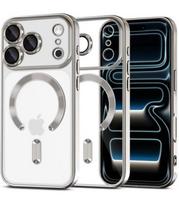 Sidabrinės spalvos (Shine) / skaidrus dėklas Apple iPhone 17 Pro Max telefonui "Tech-Protect MagFlex Magsafe"