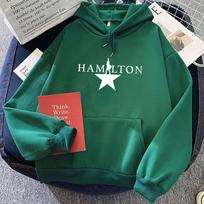 Muzikiniai Hamilton Hoodies ilgomis rankovėmis moteriški/vyriški džemperiai su gobtuvu žiemos šilti madingi megztiniai su grafika drabužiai moteriški S