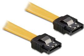 DELOCK Cable SATA 50cm geltonas tiesus/tiesus metalinis