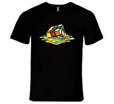 Melting Rubiks Cube Fun Sheldon Cooper Big Bang Theory TV Show T Shirt 4XL