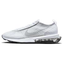 Nike Air Max Flyknit Racer Next Nature Balti Plieninio Platino Laisvalaikio Batai FJ4002-100 42.5