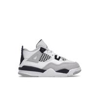 „Air Jordan 4 Retro TD Military“ juodi sportbačiai kūdikiams, balti, neutralūs pilki BQ7670-111 27
