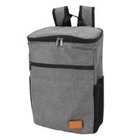 Cooler Bag Large Capacity Water Proof Double Shoulder Insulated Cooler Backpack for Outdoor Camping pilka spalva