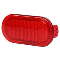 Raudonas automobilio durelių apdailos skydelio atšvaitas 6Q0947419 Beetle Caddy Polo Touran 02-16, Plastikinis 70x30 mm, Tinka VW Caddy 2004-2015 raudona