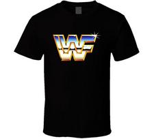 Wwf Pasaulio Imtynių Federacija Blizgantis Retro Logotipas Gerbėjo Marškinėliai 4XL