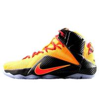 Nike Lebron 12 Krepšinio Batai Vyriški Vidutinio Aukščio Juodi/Geltoni Sportbačiai 707781-830 42