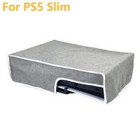 For PS5 Slim Vertical/Horizontal Dust Cover Anti-Scratch Protector Waterproof Dustproof Cover Sleeve for Playstation 5 Slim/PS5