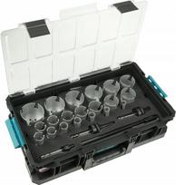 Universalių gręžimo karūnų rinkinys Dedra TCT 20-83, 24 vnt.