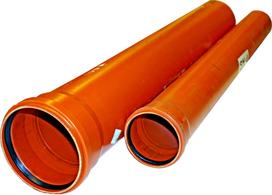 Vamzdis PVC 160X2000 SN4 Ruda