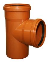 Trijų krypčių jungtis PVC 110 mm 90° Ruda