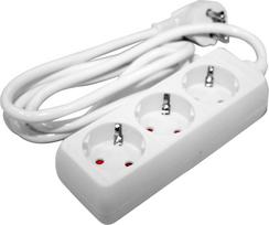 Prailgintuvas 3 Lizdų 1,5m 3x1,5mm² Juodas su įžeminimu