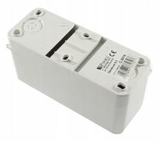 Elektros skirstymo dėžutė S-2 2 modulių, IP30, Balta