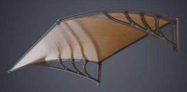 Stogo danga Polikarbonato Bronza 100x60cm