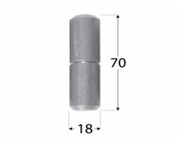 Vyris ZTK virinamas 18x70 mm plieninis