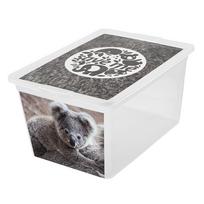 Laikymo dėžė X box deco koala 30L Skaidri
